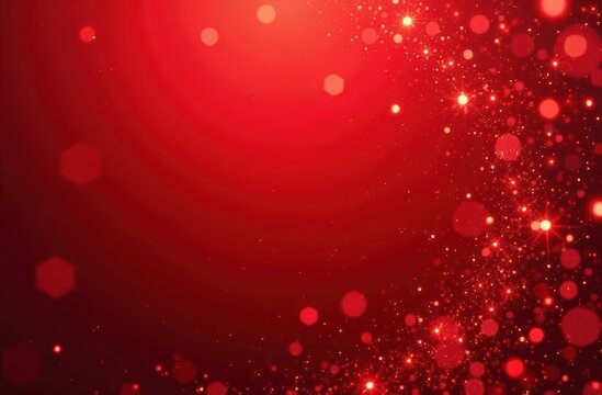 red bokeh abstract background defocused lights