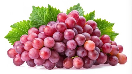 Obraz premium Grapes, bunch of grapes on transparent background PNG. Dietary nutrition, vegetarianism
