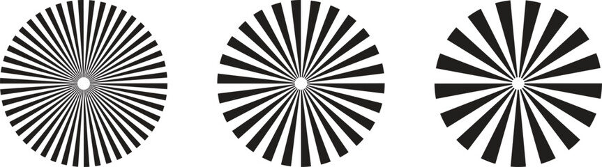 Starburst icon set isolated on white background . Sun star rays icon vector