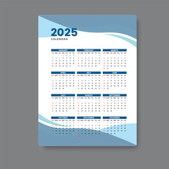 calendar 2025 template design