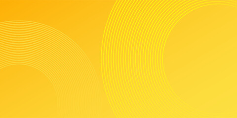 Yellow abstract background with circular shapes composition simple