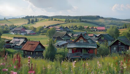 village in the mountains