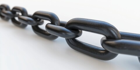 Fototapeta premium Black Chain Links.