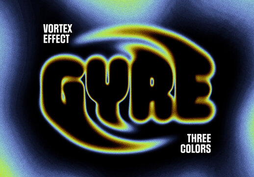 Toxic Gyre Text Effect Mockup