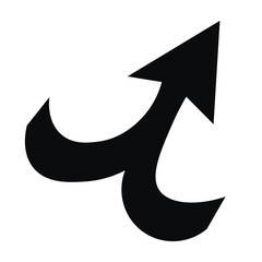 Business element icon in doodle style, arrow, infographic. Isolated vector illustration design. Hand drown business icon. Business idea concept