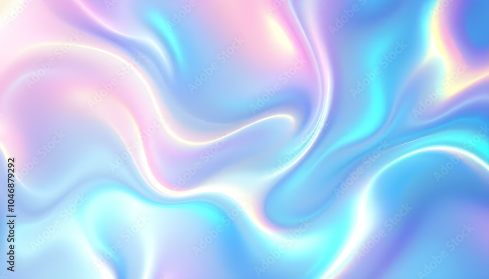 Aufkleber abstract background featuring a holographic blur with a color gradient. grain noise texture, and wat