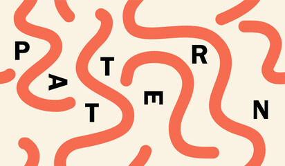 Abstract background with hand drawn pattern design