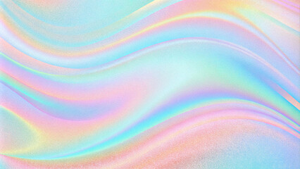 Holographic abstract pastel colors backdrop. Hologram gradient neon color. Rainbow graphic. Vibrant iridescent neon background. holographic soft pastels, abstract, trendy vaporwave gradient
