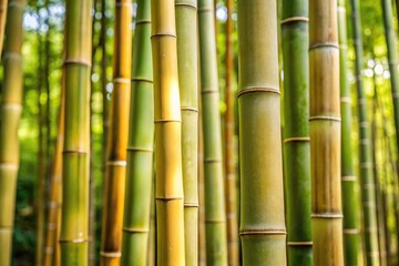 Fototapeta premium Tall slender bamboo stem with distinct nodes