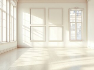 Obraz premium Empty Room Sunlight.