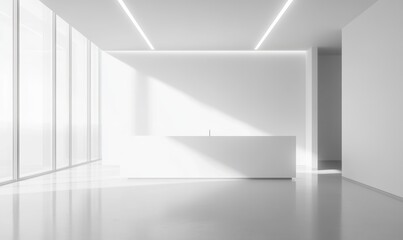 Obraz premium Minimalist White Room.