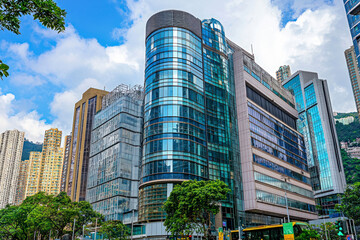 Obraz premium Office building in Hong Kong.