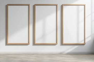 Empty Frames on Wall.