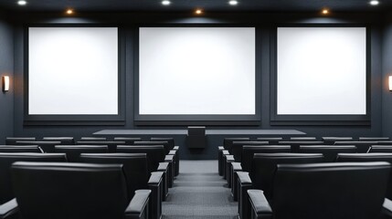 Empty Movie Theater.