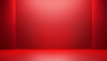 Obraz premium Red empty room studio gradient used for background and display your product 