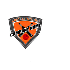 Cricket logo cricket team sport badge design on white background
