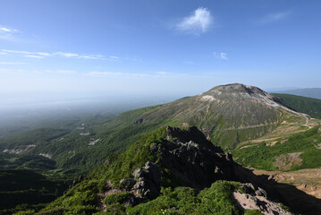 Climbing mountain ridge, Nasu, Tochigi, Japan