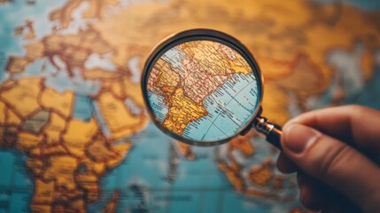Exploring the World Through a Magnifying Glass A Close-Up Look at Maps and Geography in Travel and Adventure