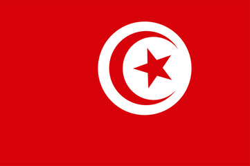 Fototapeta premium flag of tunisia