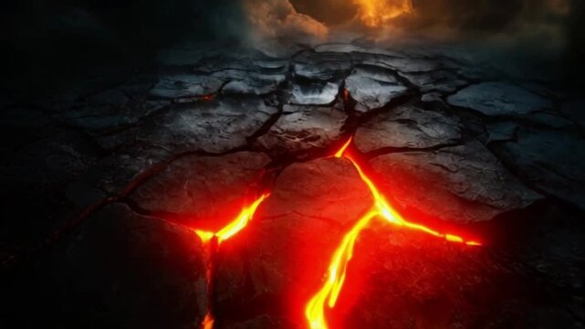 Burning lava pattern texture background