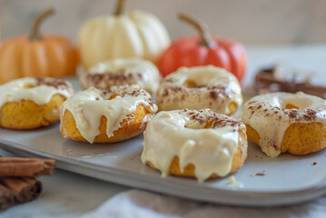 Homemade Pumpkin Spice Donuts