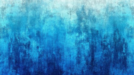 Obraz premium This captivating background showcases a rich blue gradient transitioning to pale cyan, enhanced by grunge textures, creating a stunning backdrop for any creative project.