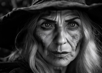 Halloween scary face
