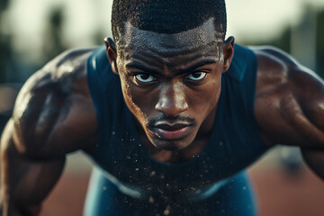 Dynamic sports and fitness images capturing athletes in action, showcasing their strength, determination, and dedication