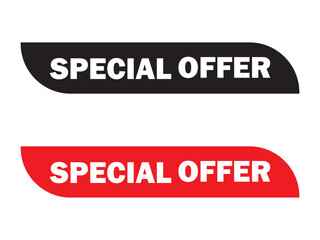 Fototapeta premium special offer icon on a white background. Flat special offer sign icon. vector illustration.