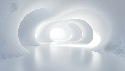 白い空間　希望　明るい　概念　未来