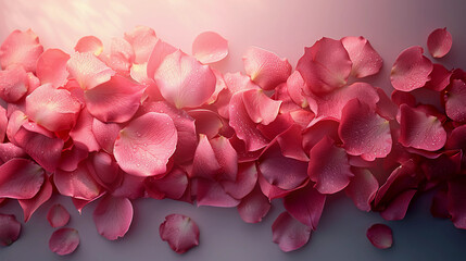 Obraz premium pink rose petals