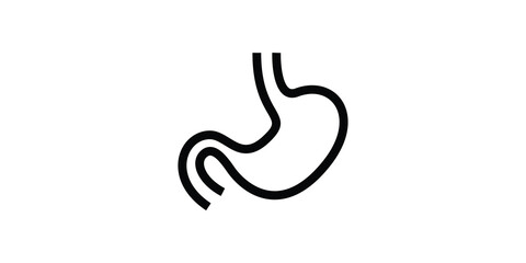 Obraz premium stomach icon. Simple vector icon design for medical human health.