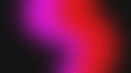 Dark red pink black abstract grainy background, glowing vibrant color gradient shape, noise texture poster header banner cover design