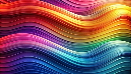 Fototapeta premium Abstract Colorful Wavy Lines Intertwining in a Fluid Motion, Creating a Dynamic and Artistic Background