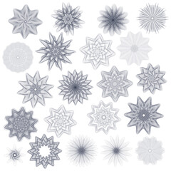 Fototapeta premium Abstract spirograph guilloche. Vector illustration.