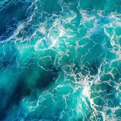 Beautiful ocean, water, sea, blue, wave, pool, texture, waves, surface, clear, abstract, summer, turquoise, wet, liquid. Background seamless abstract pattern. Top view.