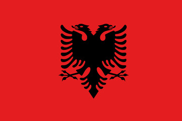 Fototapeta premium flag of albania