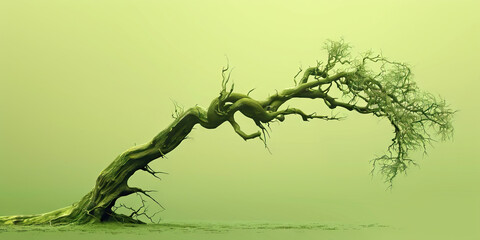 A twisted branch in the family tree, highlighting a forgotten relative or mysterious lineage.