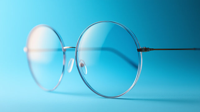 sun glasses on a blue background, glasses, eyeware