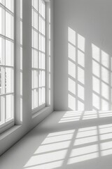 Fototapeta premium White Room with Window Light