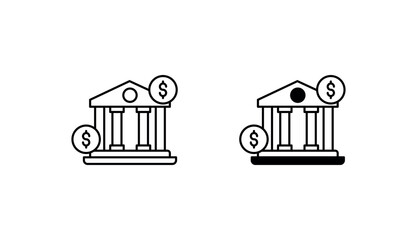 Stock Exchange icon design with white background stock illustration