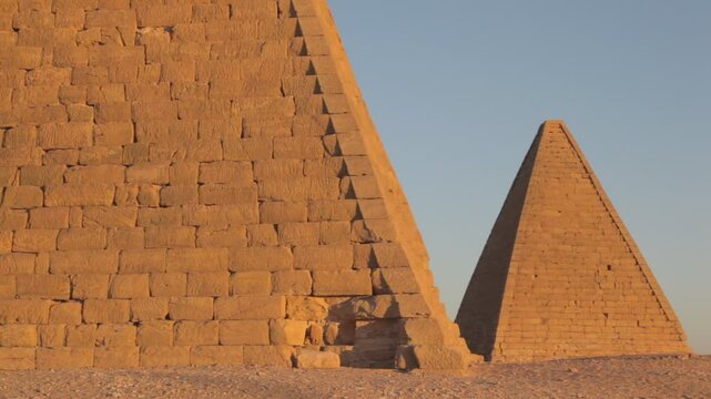 Sudan, Karima, the pyramids at jebel barkal, used by napatan kings