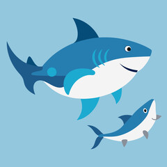 Obraz premium shark illustration