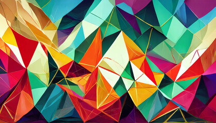 Obraz premium Abstract triangles background