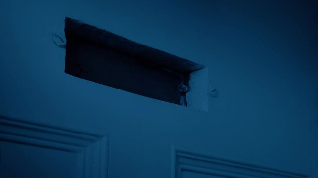 Letters Posted Through Door In The Dark