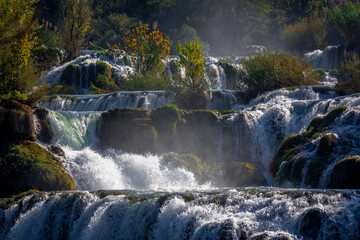 Waterfall in the mountains