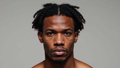 Obraz premium Image captures the natural hair and authentic hairstyle of an African-American Muay Thai athlete embodying strength grit and genuine essence