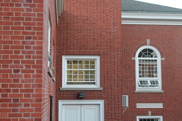 Fototapeta premium red brick building
