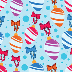 Christmas tree toys pattern for your design