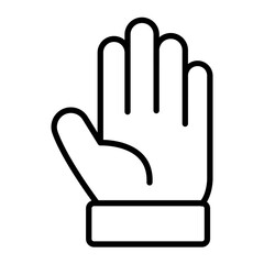Obraz premium Palm line icon
